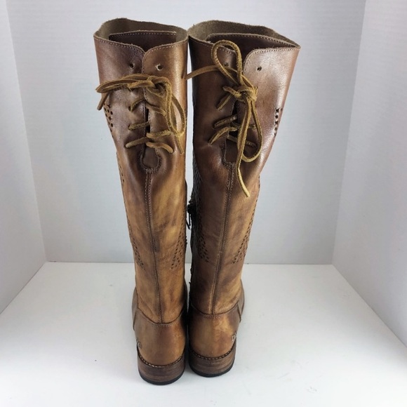 BedStu Cambridge Driftwood Tall Lace Boots - Picture 5 of 8